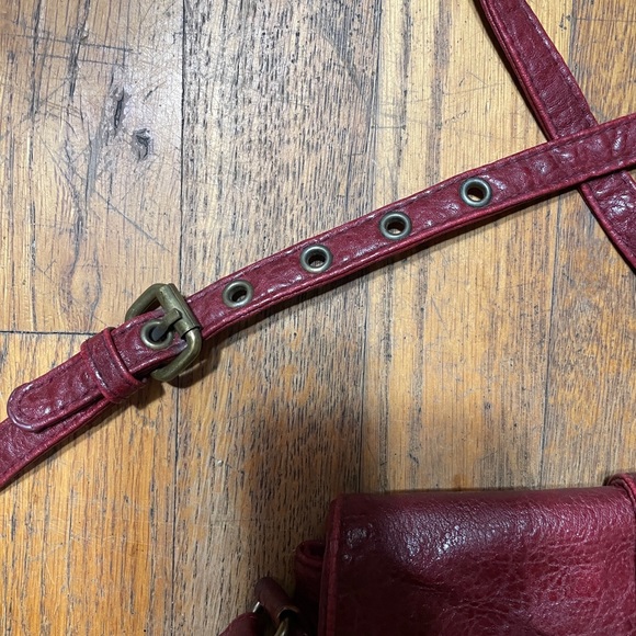 Vintage Mini Handbag Burgundy - Picture 2 of 15
